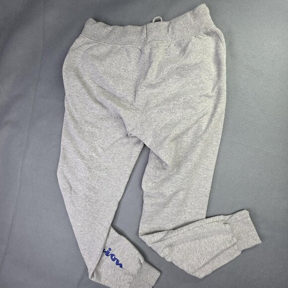 Champion Sweatpants Womens Medium Gray Athletic Joggers Script Logo Pants - Picture 5 of 10